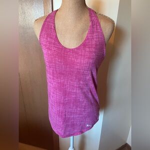 Pink Under Armour Braided Racerback HeatGear Tank Top